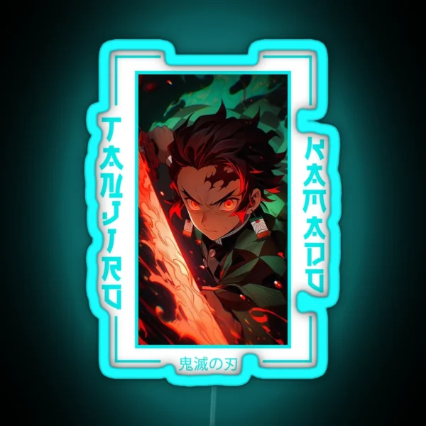 Demon Slayer Tanjiro Kamado RGB Neon Sign