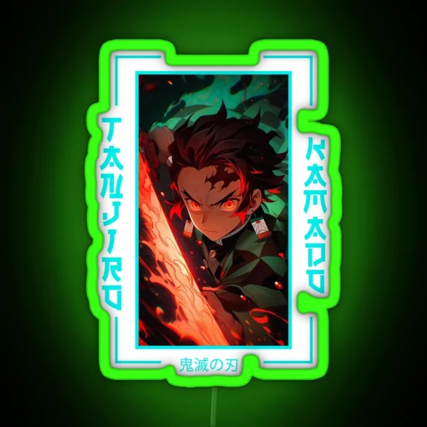 Demon Slayer Tanjiro Kamado RGB Neon Sign