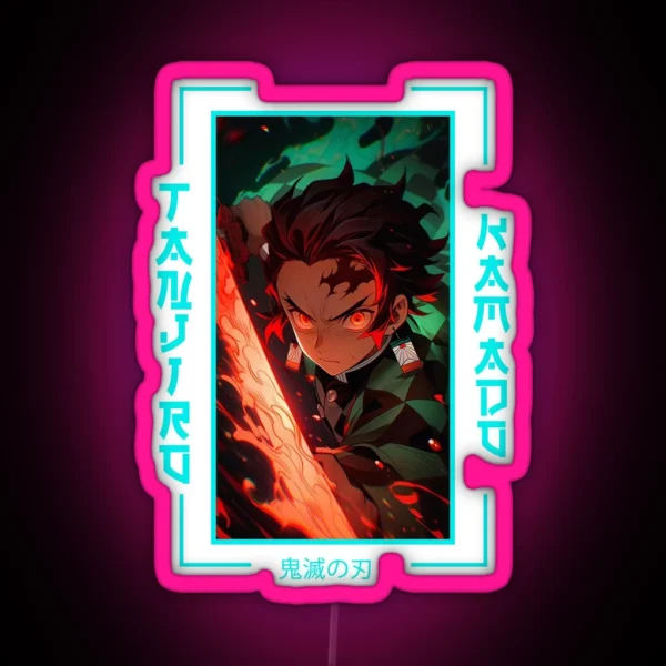 Demon Slayer Tanjiro Kamado RGB Neon Sign