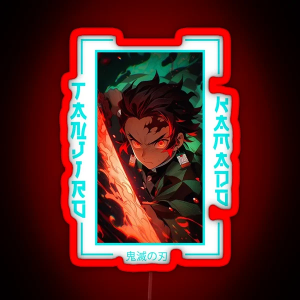 Demon Slayer Tanjiro Kamado RGB Neon Sign