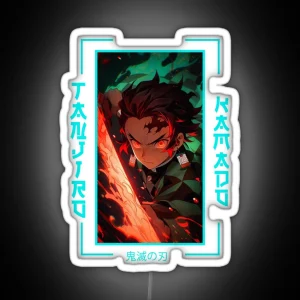 Demon Slayer Tanjiro Kamado RGB Neon Sign