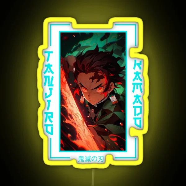 Demon Slayer Tanjiro Kamado RGB Neon Sign