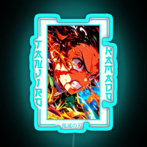 Demon Slayer Tanjiro Kamado RGB Neon Sign