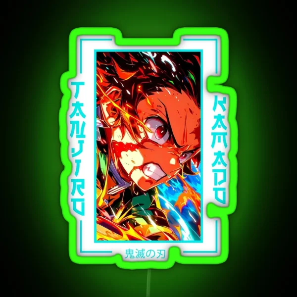 Demon Slayer Tanjiro Kamado RGB Neon Sign
