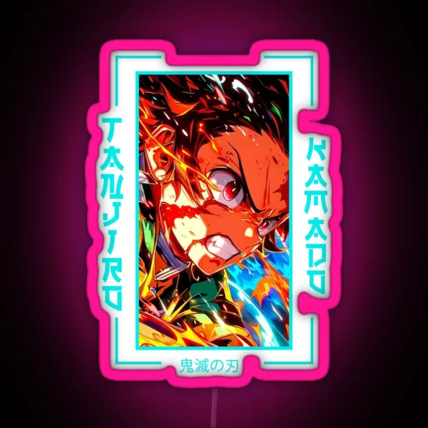 Demon Slayer Tanjiro Kamado RGB Neon Sign