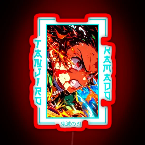 Demon Slayer Tanjiro Kamado RGB Neon Sign
