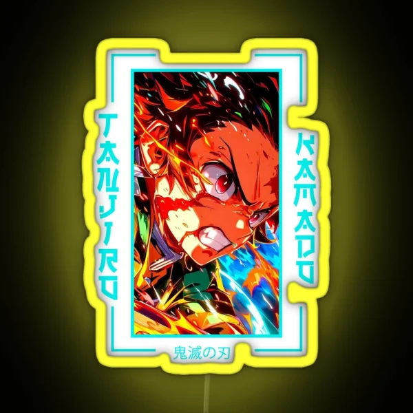 Demon Slayer Tanjiro Kamado RGB Neon Sign