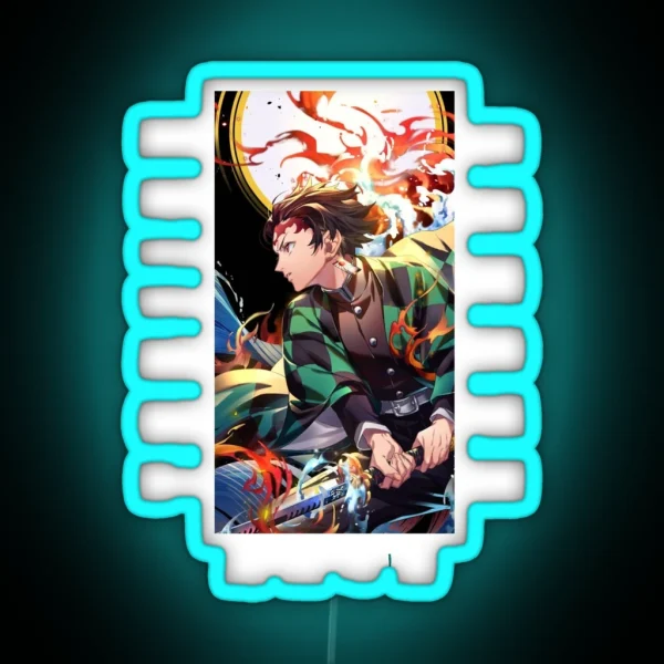 Demon Slayer Tanjiro Kamado RGB Neon Sign