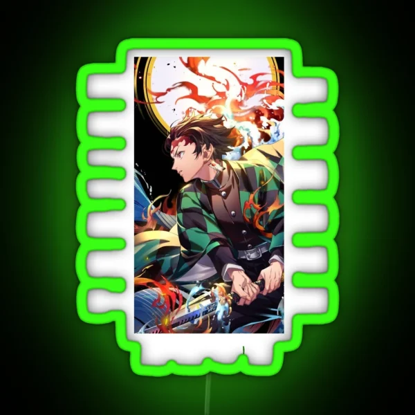 Demon Slayer Tanjiro Kamado RGB Neon Sign