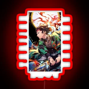 Demon Slayer Tanjiro Kamado RGB Neon Sign