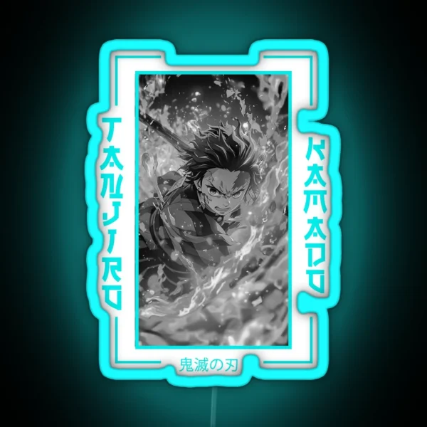 Demon Slayer Tanjiro Kamado RGB Neon Sign