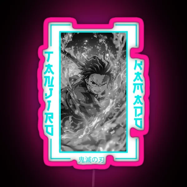 Demon Slayer Tanjiro Kamado RGB Neon Sign
