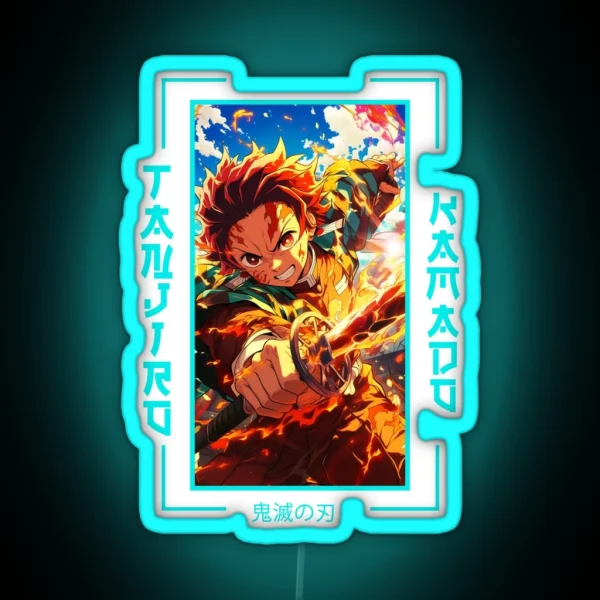 Demon Slayer Tanjiro Kamado RGB Neon Sign