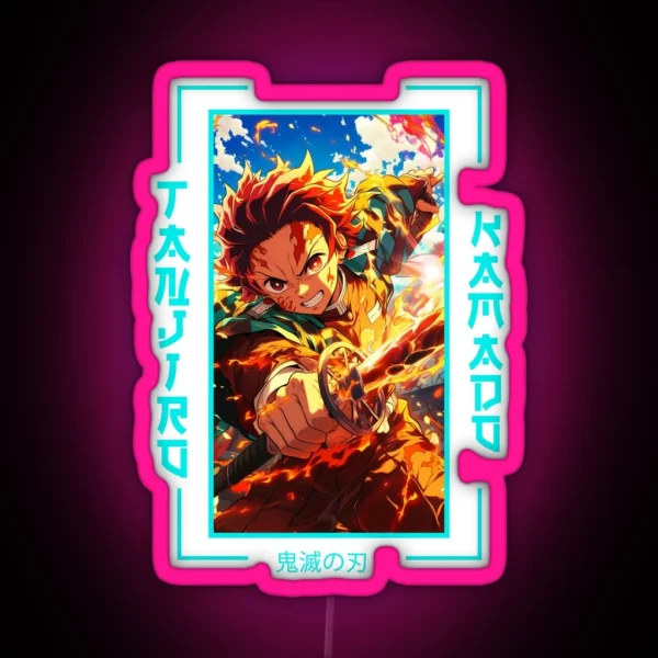 Demon Slayer Tanjiro Kamado RGB Neon Sign