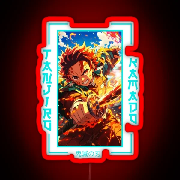 Demon Slayer Tanjiro Kamado RGB Neon Sign