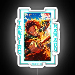 Demon Slayer Tanjiro Kamado RGB Neon Sign