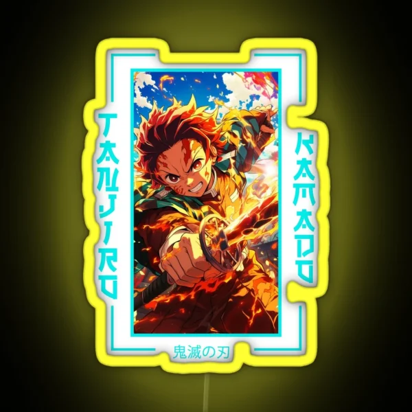 Demon Slayer Tanjiro Kamado RGB Neon Sign