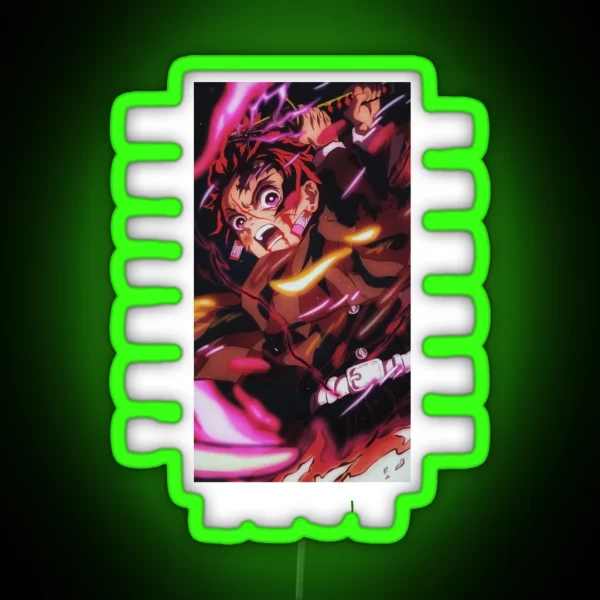 Demon Slayer Tanjiro Kamado RGB Neon Sign