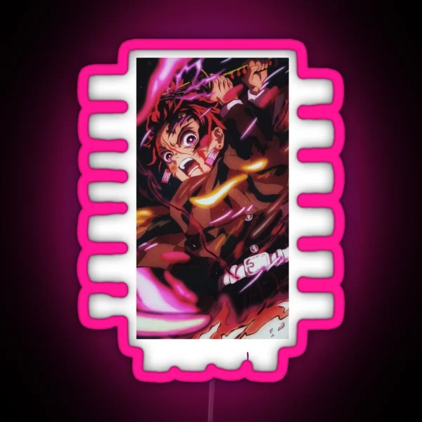 Demon Slayer Tanjiro Kamado RGB Neon Sign