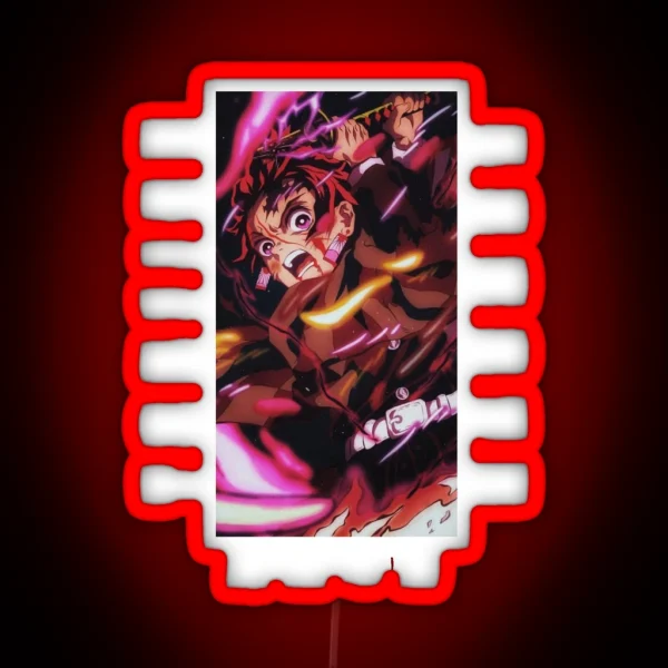 Demon Slayer Tanjiro Kamado RGB Neon Sign