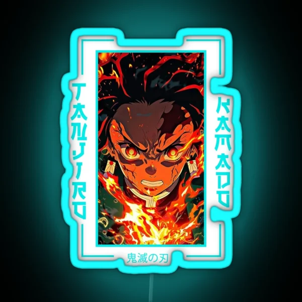 Demon Slayer Tanjiro Kamado RGB Neon Sign