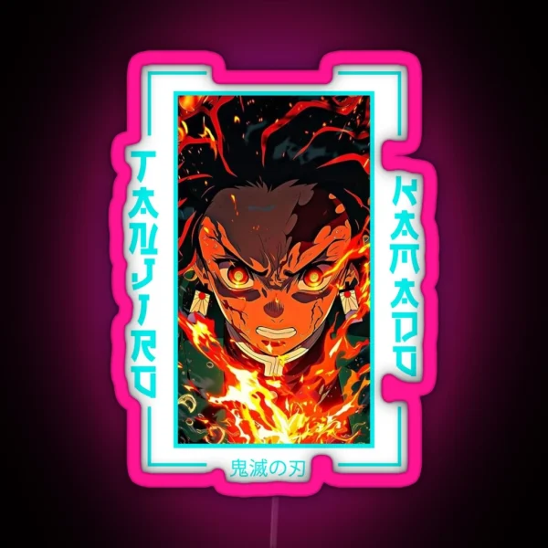 Demon Slayer Tanjiro Kamado RGB Neon Sign
