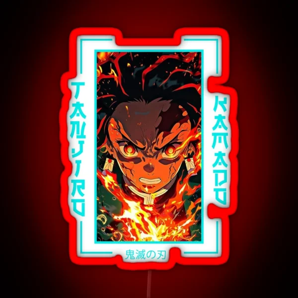 Demon Slayer Tanjiro Kamado RGB Neon Sign