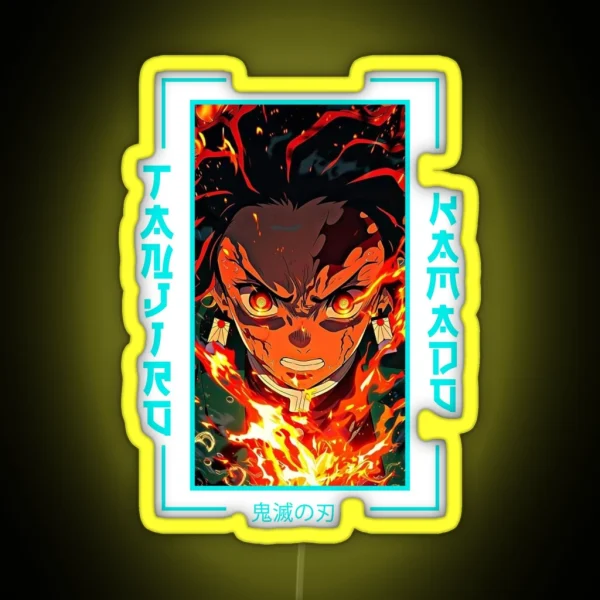 Demon Slayer Tanjiro Kamado RGB Neon Sign