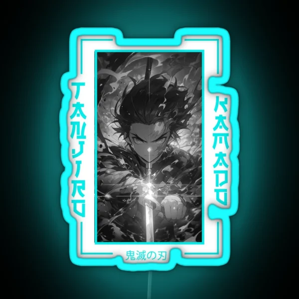 Demon Slayer Tanjiro Kamado RGB Neon Sign