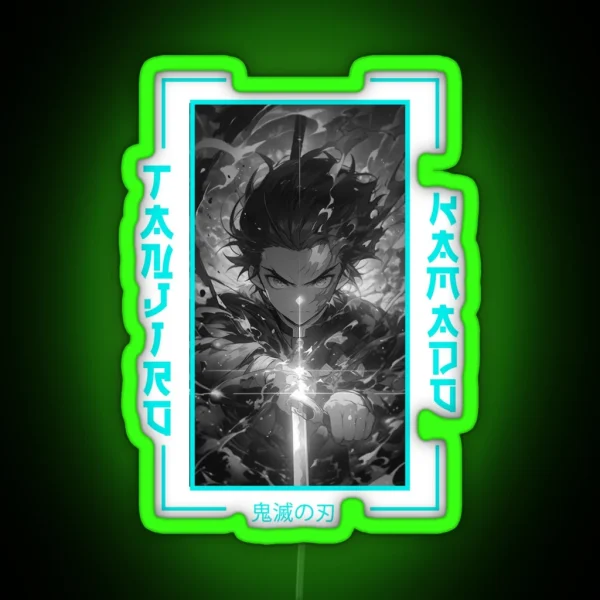Demon Slayer Tanjiro Kamado RGB Neon Sign