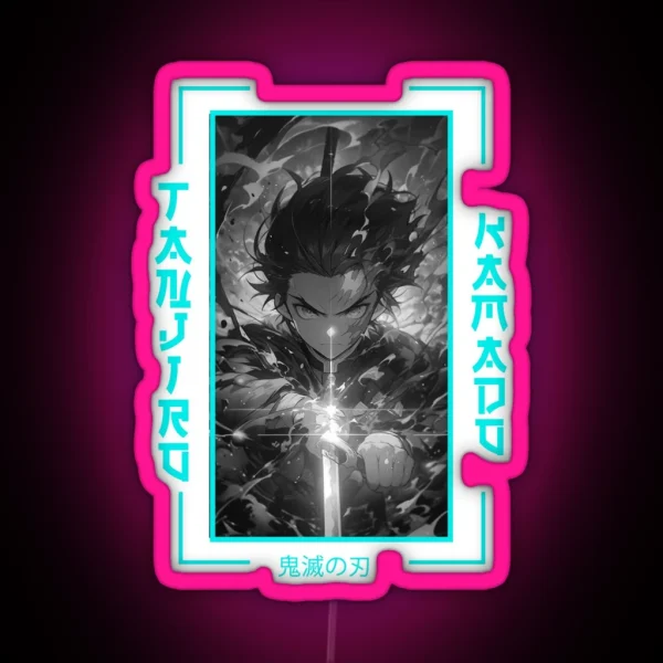 Demon Slayer Tanjiro Kamado RGB Neon Sign