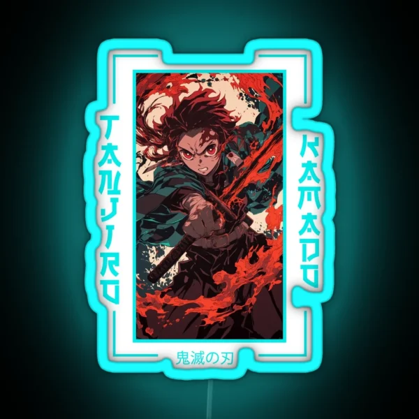 Demon Slayer Tanjiro Kamado RGB Neon Sign
