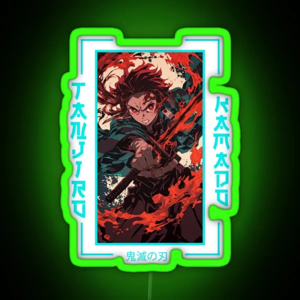 Demon Slayer Tanjiro Kamado RGB Neon Sign