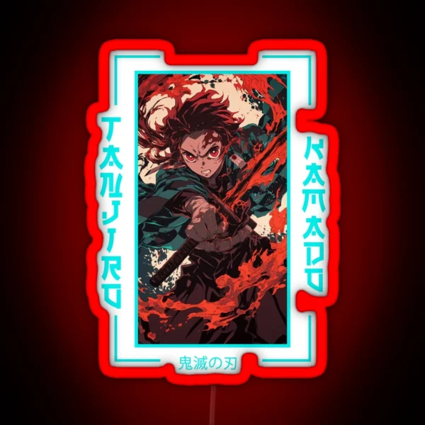 Demon Slayer Tanjiro Kamado RGB Neon Sign