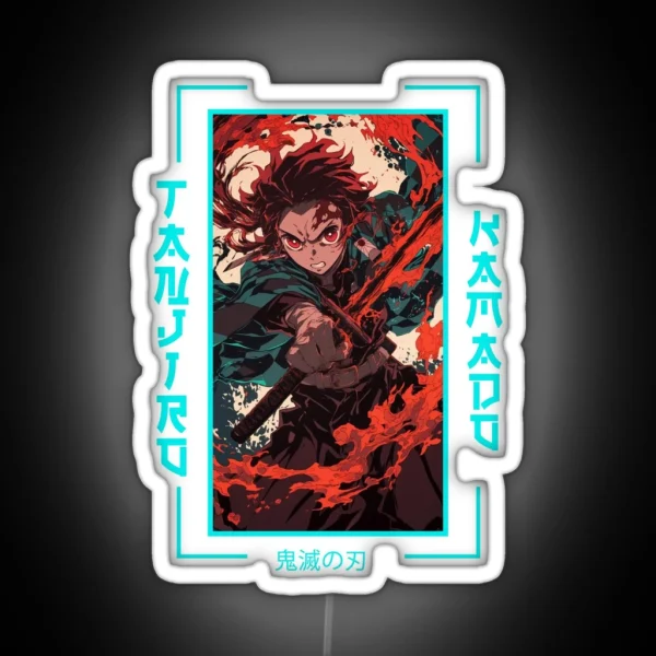 Demon Slayer Tanjiro Kamado RGB Neon Sign