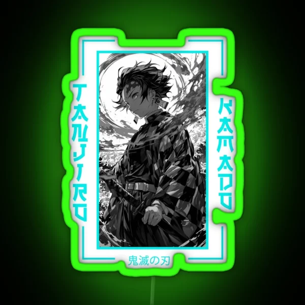 Demon Slayer Tanjiro Kamado RGB Neon Sign