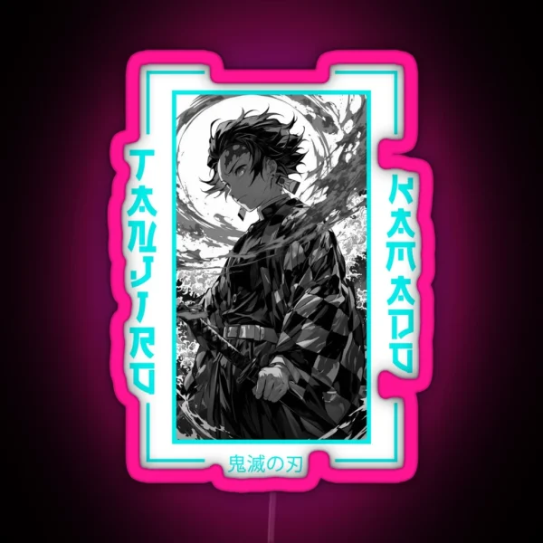 Demon Slayer Tanjiro Kamado RGB Neon Sign