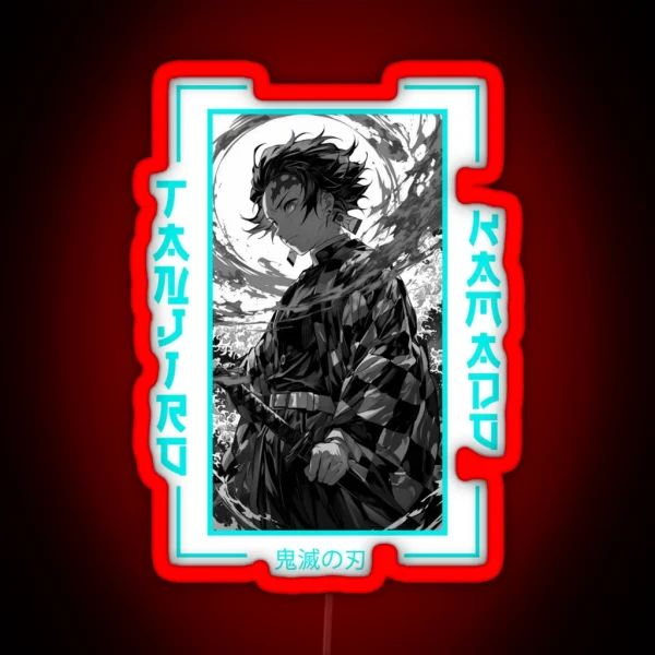 Demon Slayer Tanjiro Kamado RGB Neon Sign