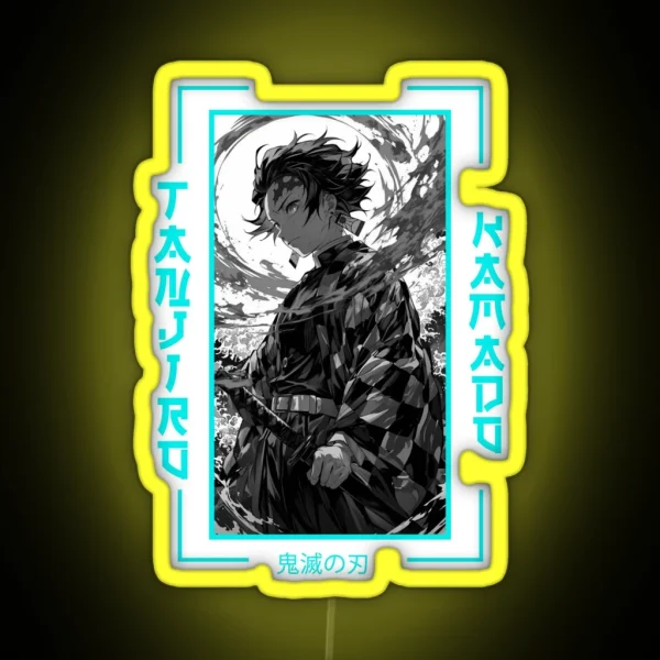 Demon Slayer Tanjiro Kamado RGB Neon Sign