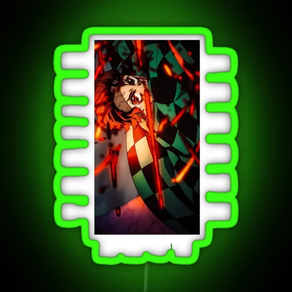 Demon Slayer Tanjiro Kamado RGB Neon Sign