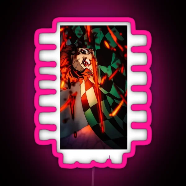 Demon Slayer Tanjiro Kamado RGB Neon Sign