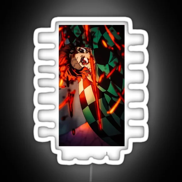 Demon Slayer Tanjiro Kamado RGB Neon Sign