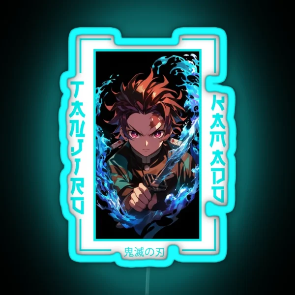 Demon Slayer Tanjiro Kamado RGB Neon Sign