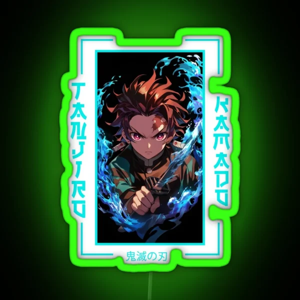 Demon Slayer Tanjiro Kamado RGB Neon Sign