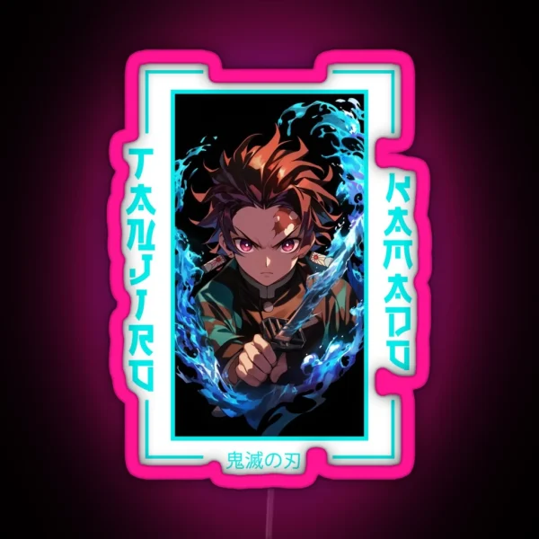 Demon Slayer Tanjiro Kamado RGB Neon Sign