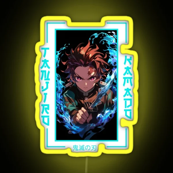 Demon Slayer Tanjiro Kamado RGB Neon Sign