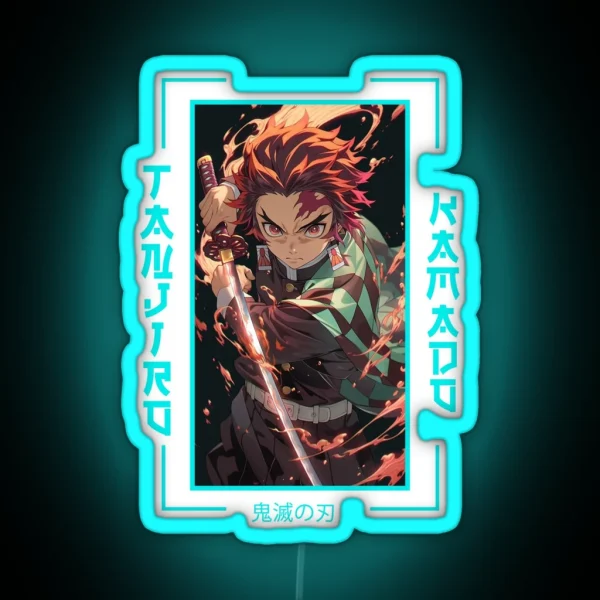 Demon Slayer Tanjiro Kamado RGB Neon Sign