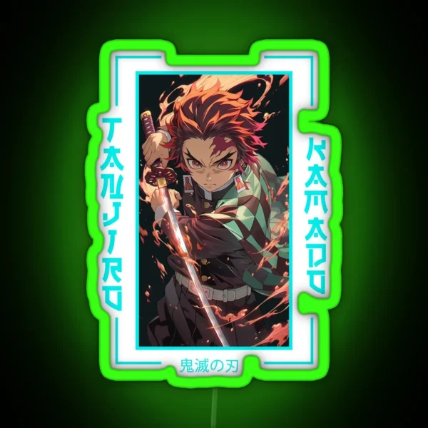 Demon Slayer Tanjiro Kamado RGB Neon Sign