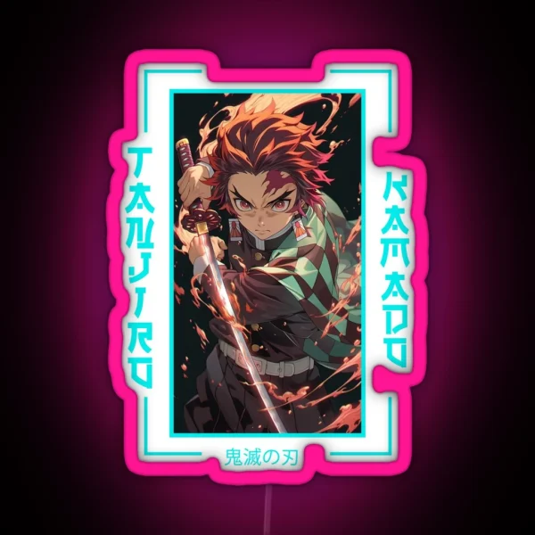 Demon Slayer Tanjiro Kamado RGB Neon Sign