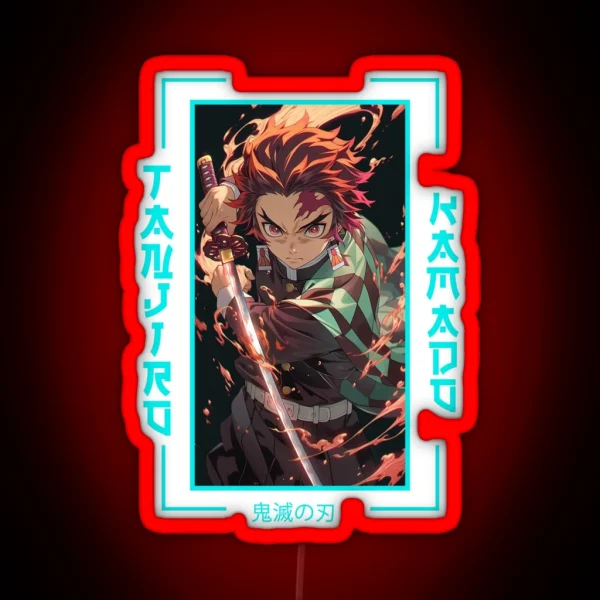 Demon Slayer Tanjiro Kamado RGB Neon Sign